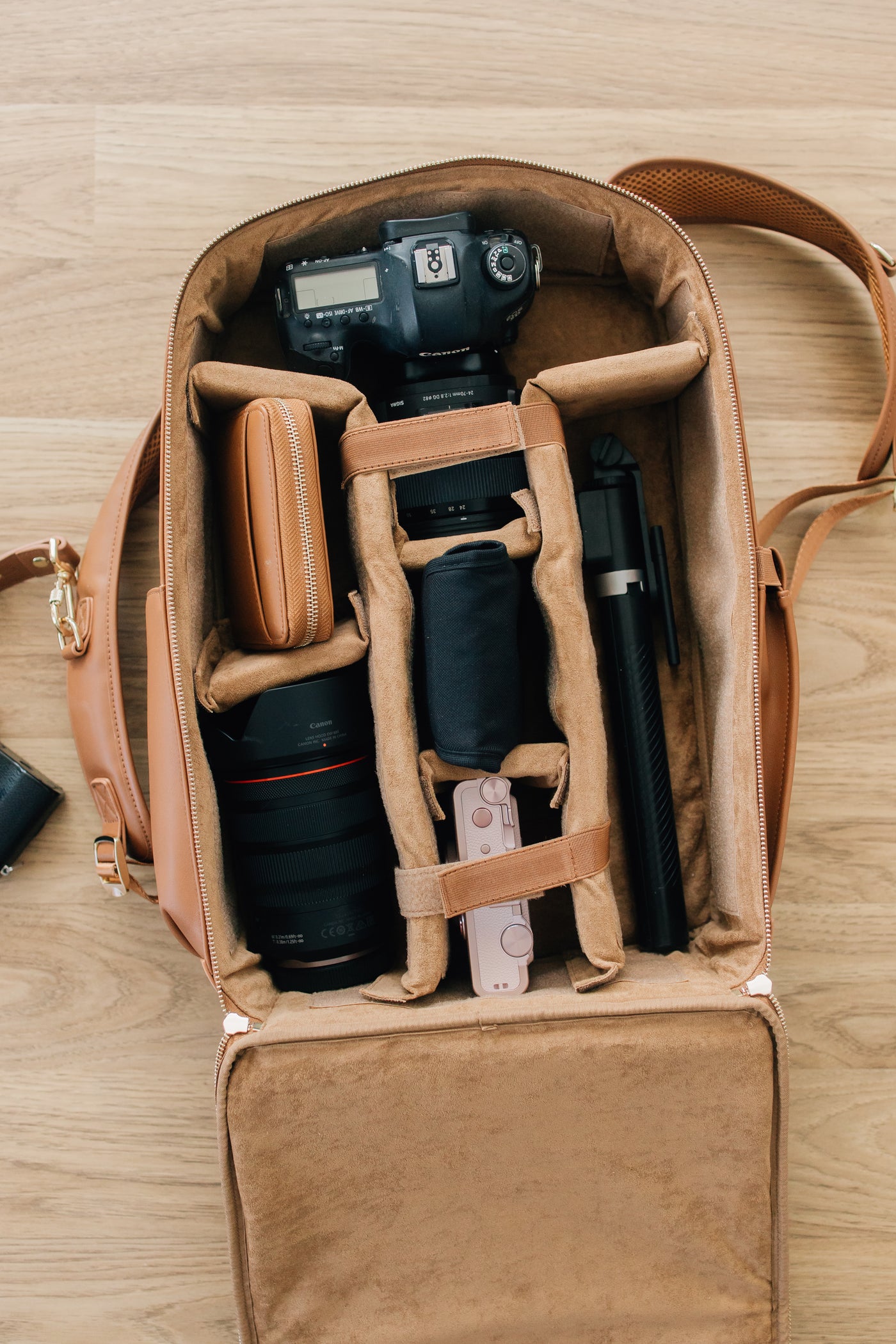 backpack camera bag leather The Lyla Backpack · Ruby+Rae