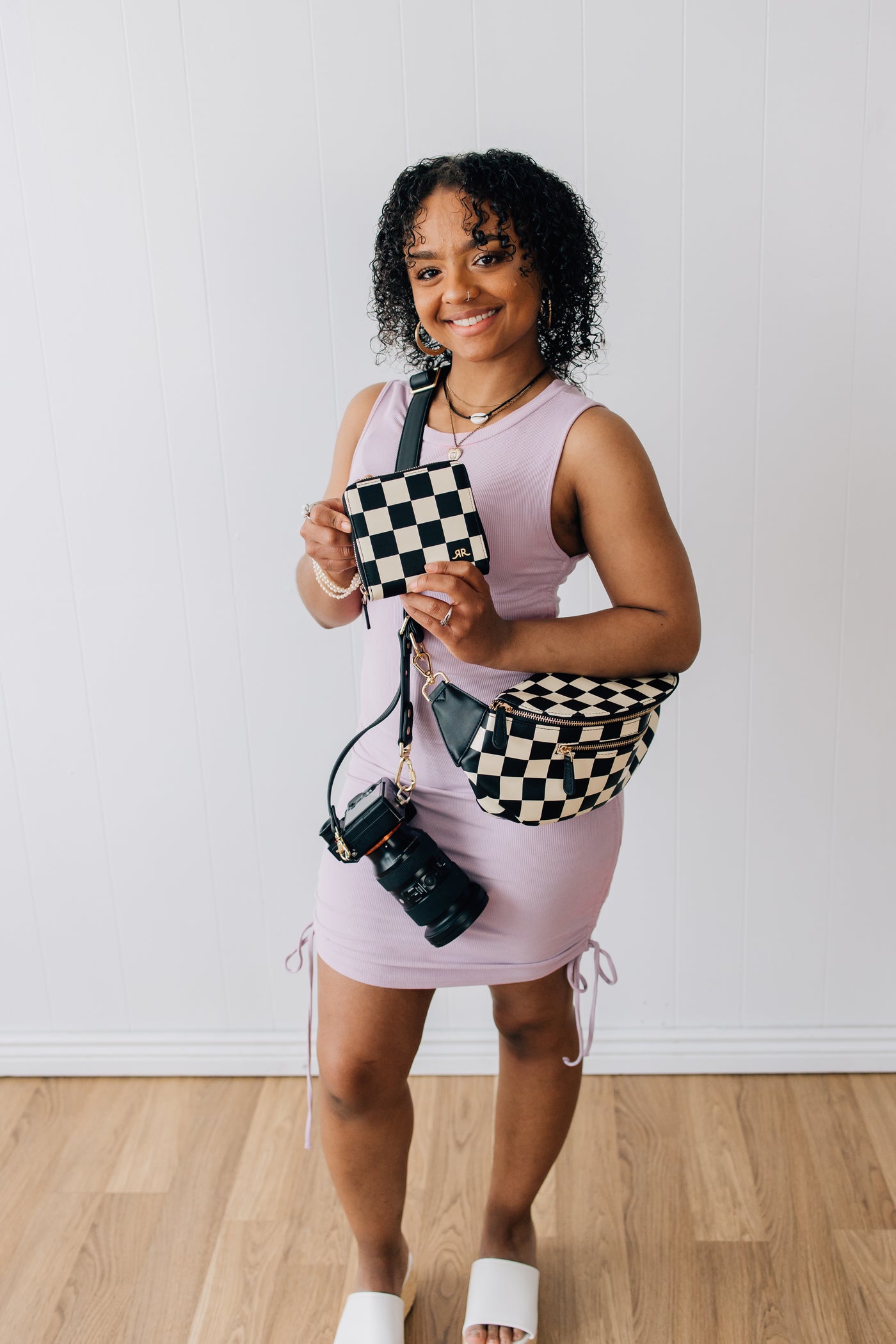 LIMITED EDITION Black and Cream Checkered Backup