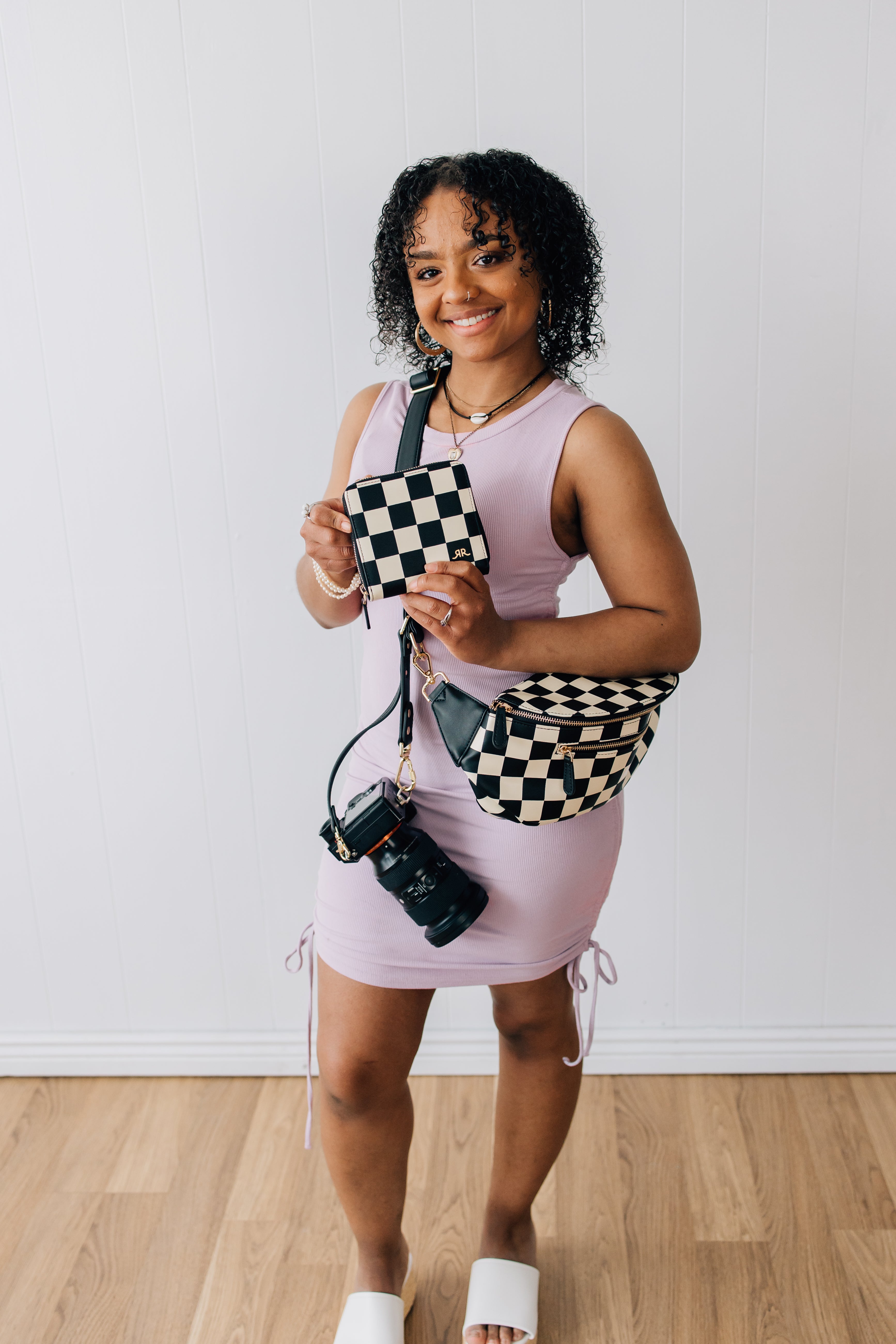 LIMITED EDITION Black and Cream Checkered Backup
