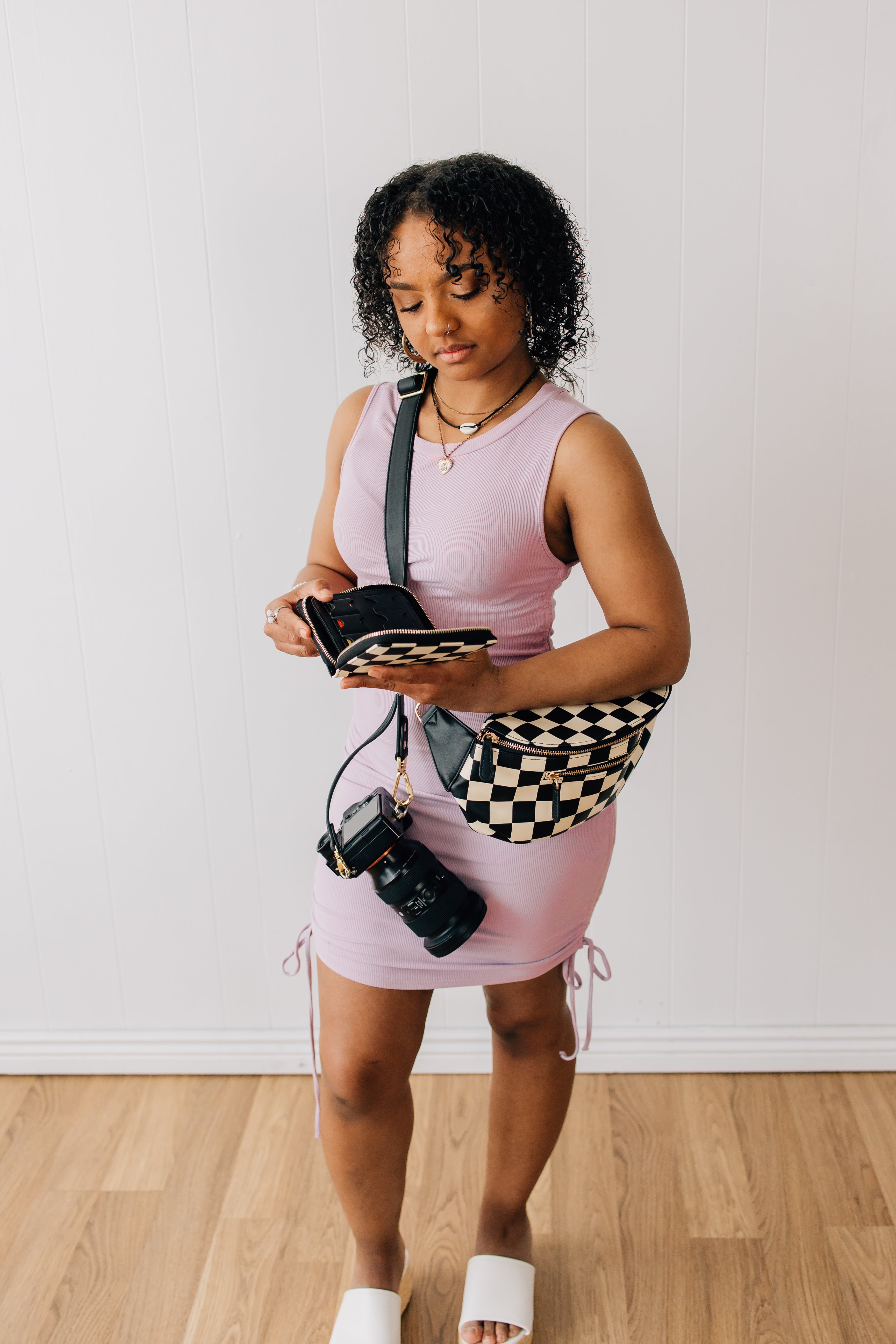 LIMITED EDITION Black and Cream Checkered Backup